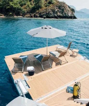 Ekmar Yachting Beach Club View